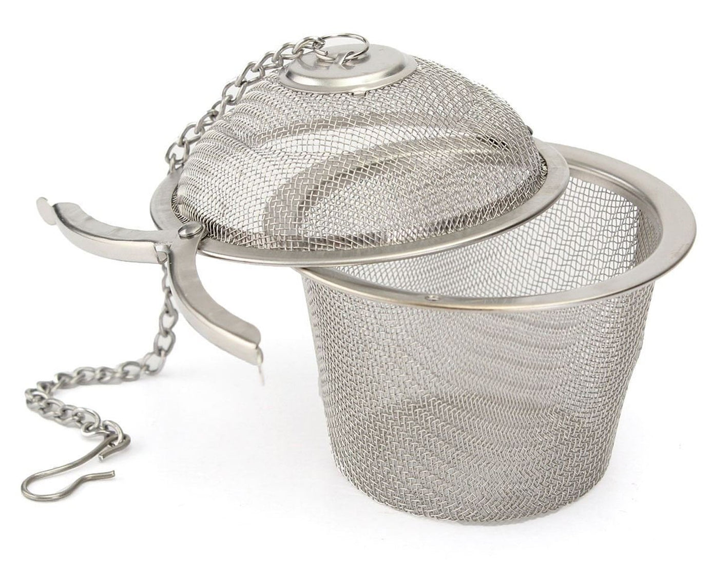 Mesh ball infuser for herbs and spices