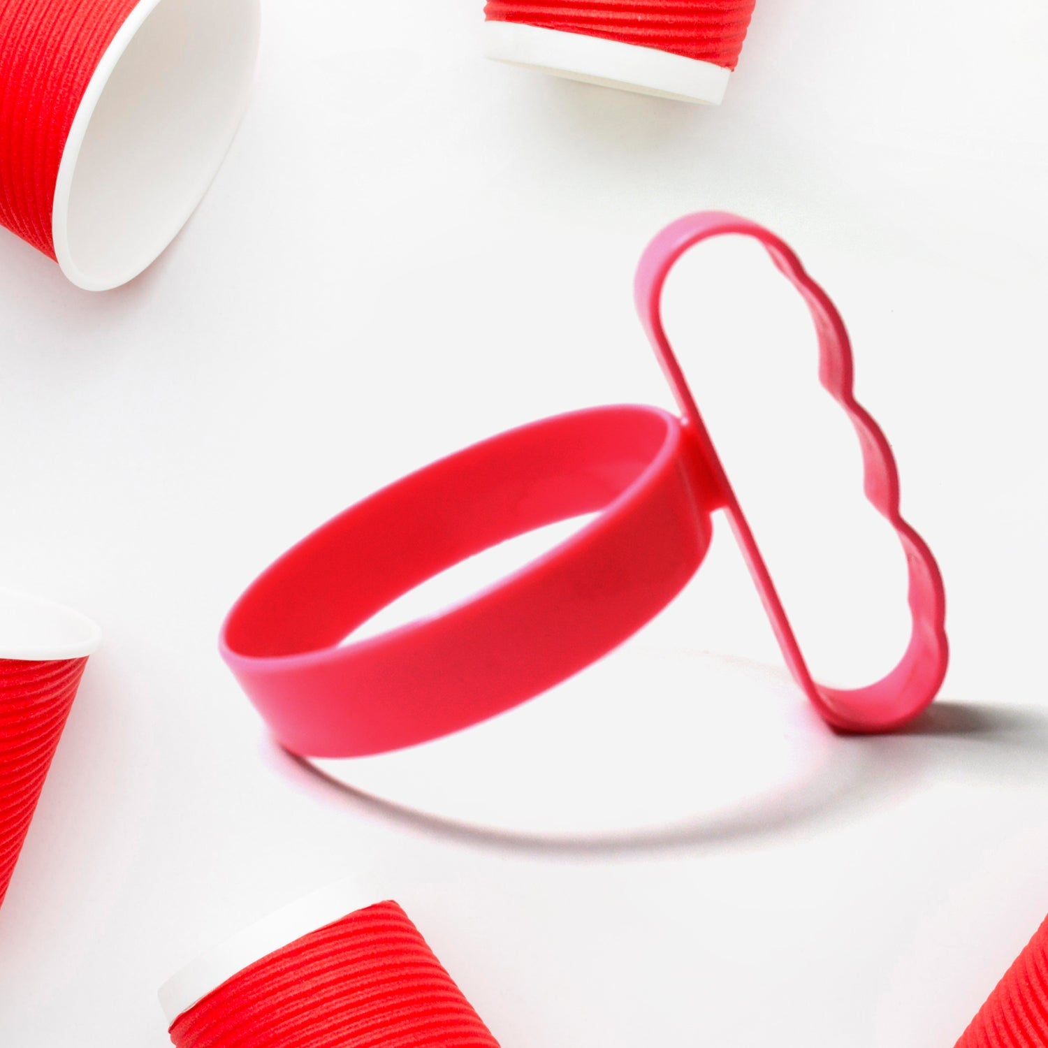 Plastic Cup / Tumbler Handle Anti Slip Travel Mug Grip | cupholder | Cup / Tumbler Accessories | Lightweight Tumbler Holder | Cup Handle (1 Pc)