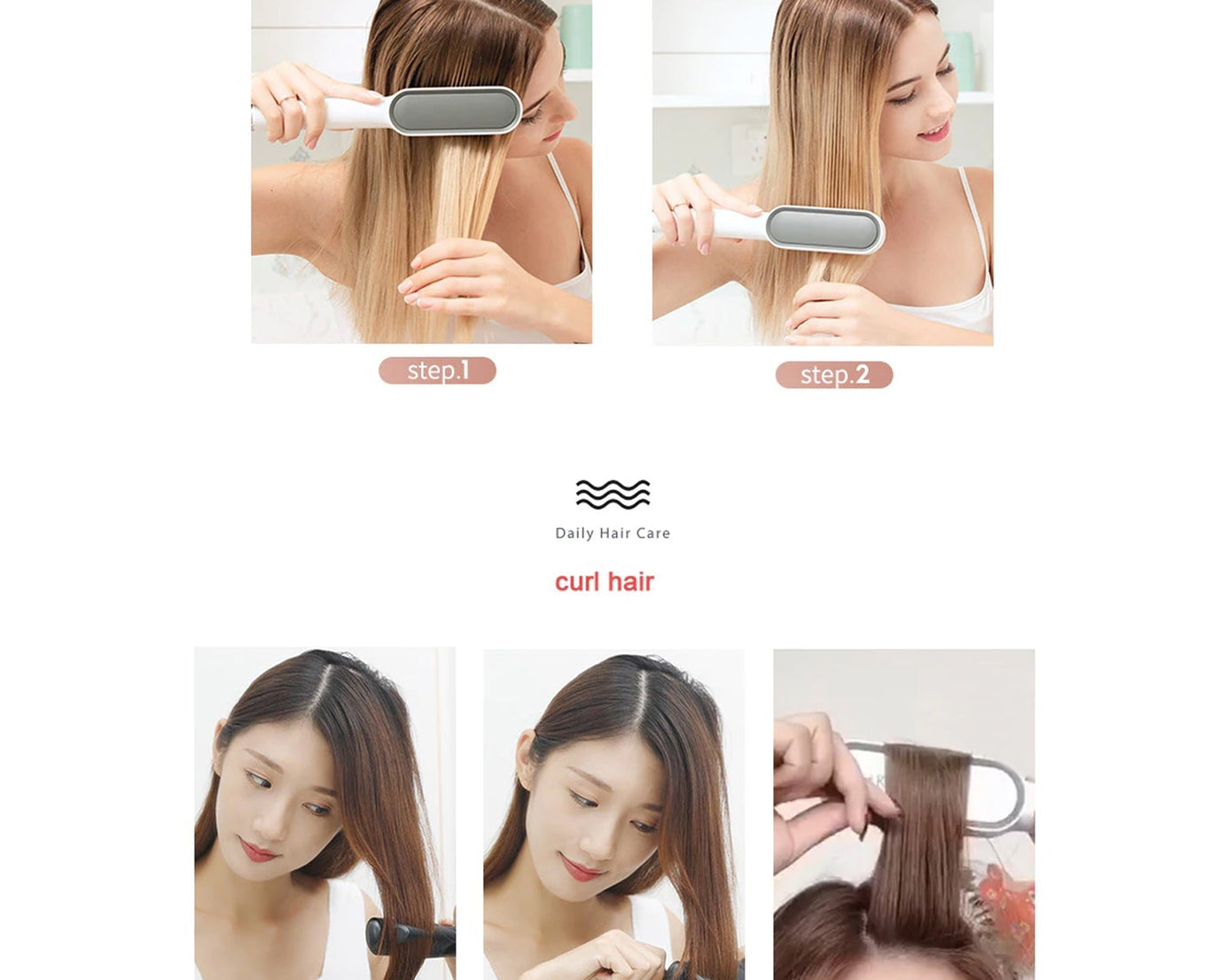 Hair straightener with professional finish