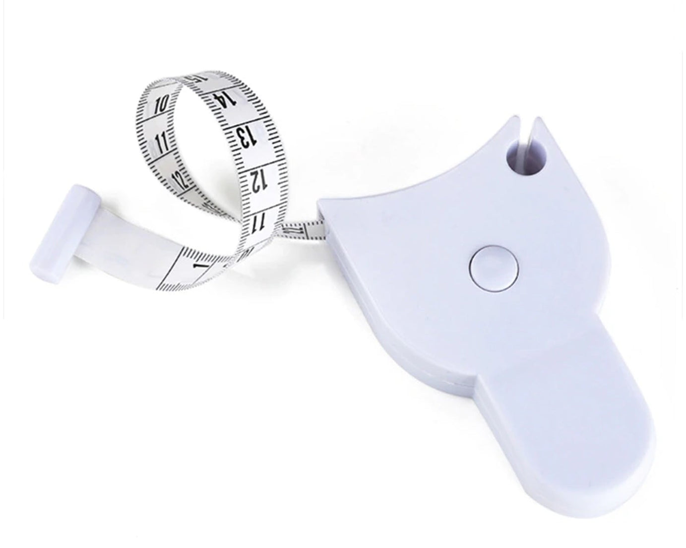 Fitness measuring tape for body measurements.