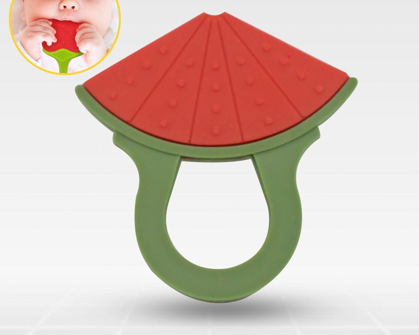 Baby Silicone Teether, Fruit Teether for Toddlers,100% Food Grade Silicone Teether, Non-Toxic & Latex Free Suitable for Kids Above 3 Months (1 Pc )