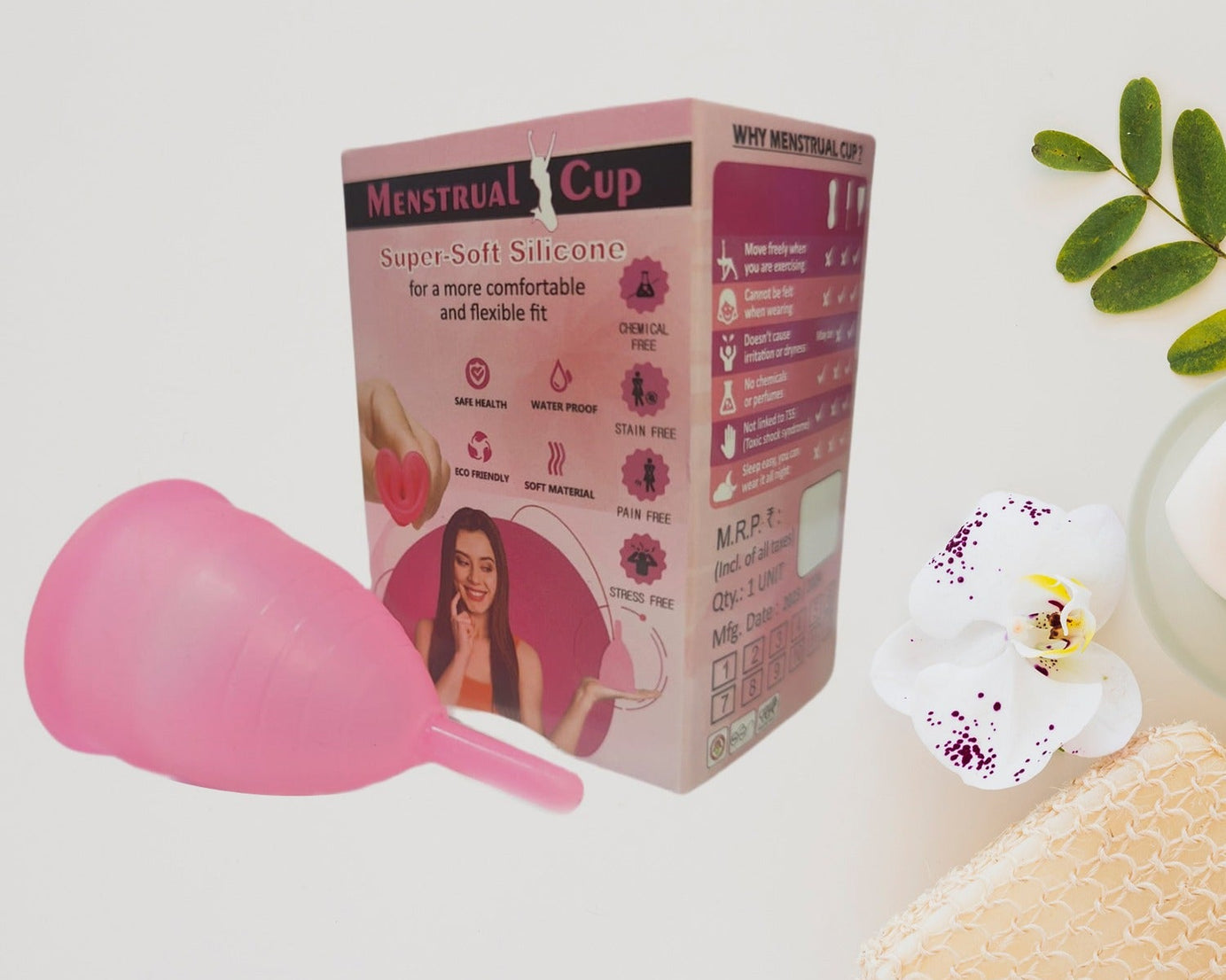 6112B REUSABLE MENSTRUAL CUP USED BY WOMEN AND GIRLS DURING THE TIME OF THEIR MENSTRUAL CYCLE