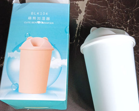 Cute Bear Shape USB Humidifiers Cup (1 Pc / Multicolor Light)