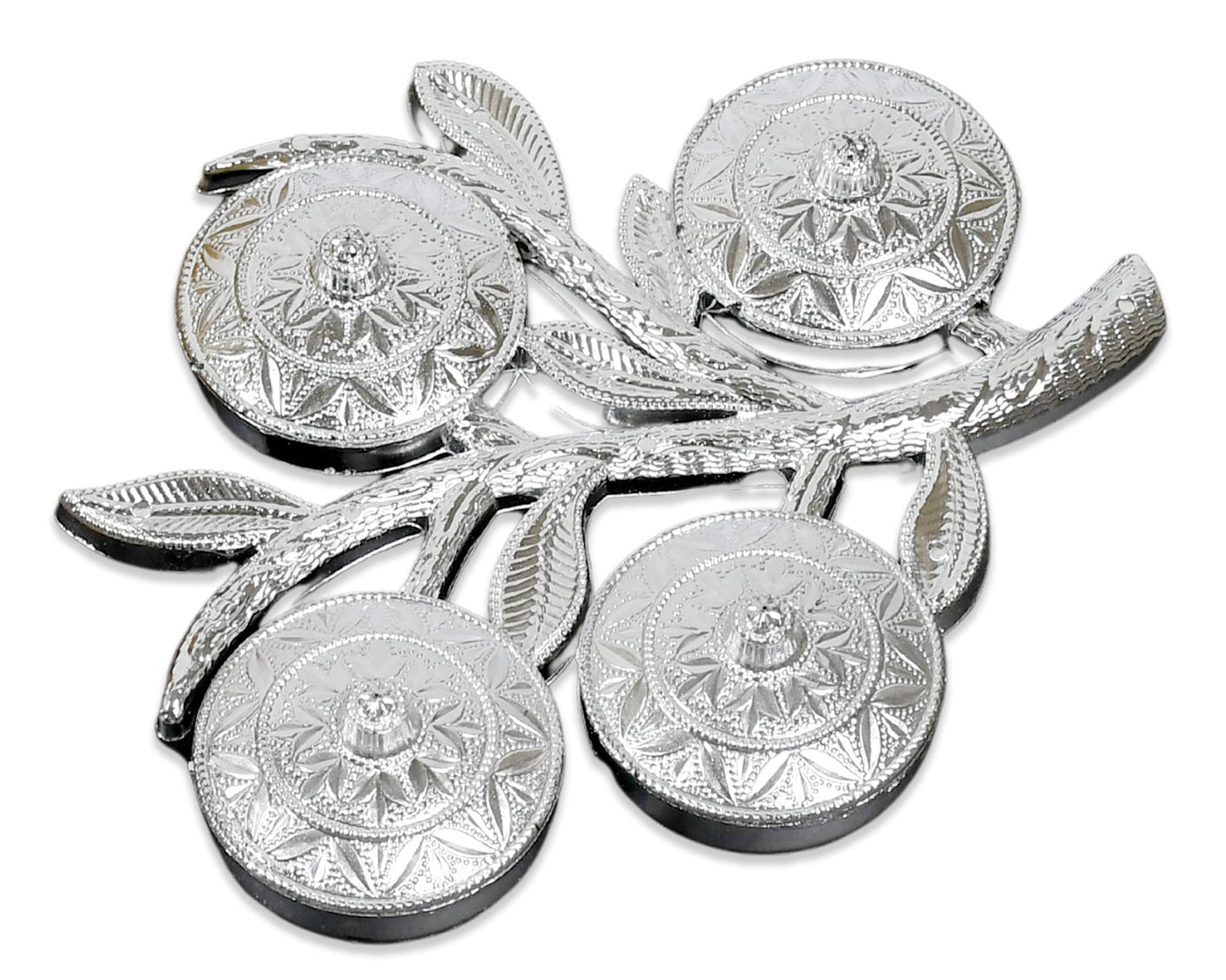 Tree Shape 4 Compartment Mukhwas Dani Serving Tray For Home & Kitchen Use