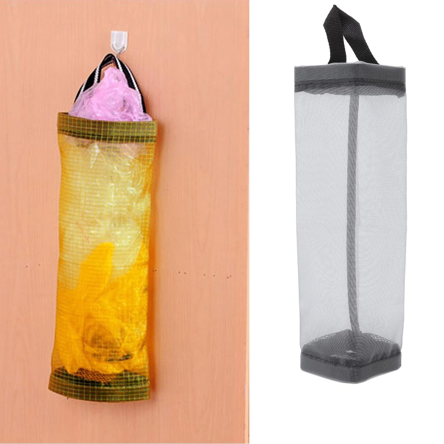 Hanging Waste Bag Holder, Garbage Bag Storage Bag, Widening Handle Hanging Sturdy for Store Garbage Bags Home Store Debris Kitchen, Bedroom Large Capacity for Restaurant (1 Pc)