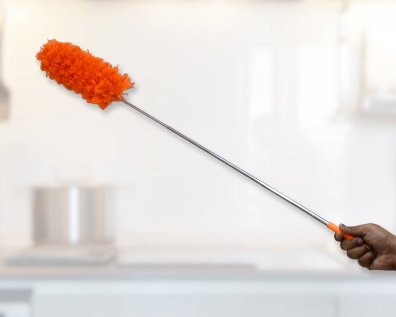 Adjustable Long Handle, Microfiber Duster for Cleaning, Microfiber Hand Duster Washable Microfiber Cleaning Tool Extendable Dusters for Cleaning Office, Car, Computer, Air Condition, Washable Duster