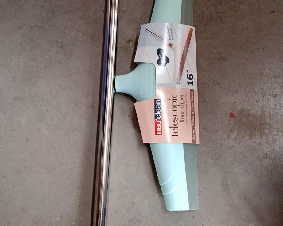 Ganesh 16 inch telescopic floor wiper, multiple views.
