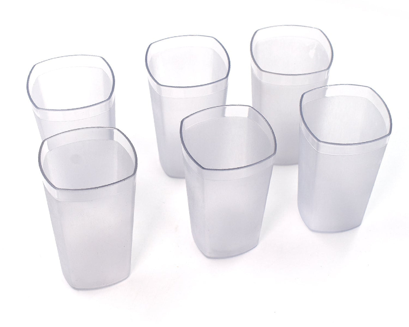 Ganesh Decent 350ml glass set of 6, shown in multiple views.