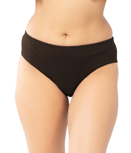 Women's Cotton Plain Panty Comfortable and Colorful Combo - Pack of 6 Multicolor Panties for Womens/Girls