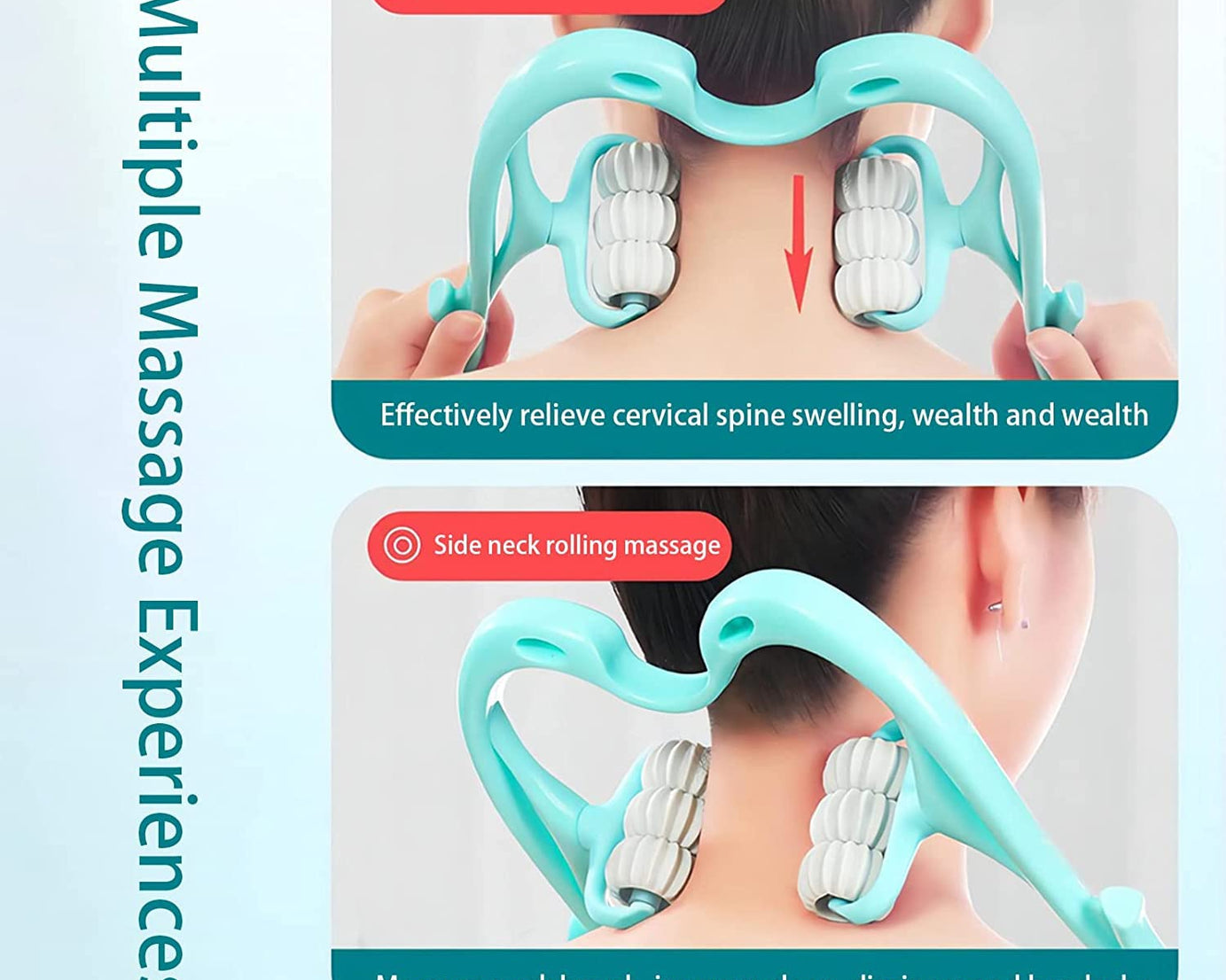 Neck & Shoulder Massager: Portable Relief for Back, Waist & More (1 Pc)