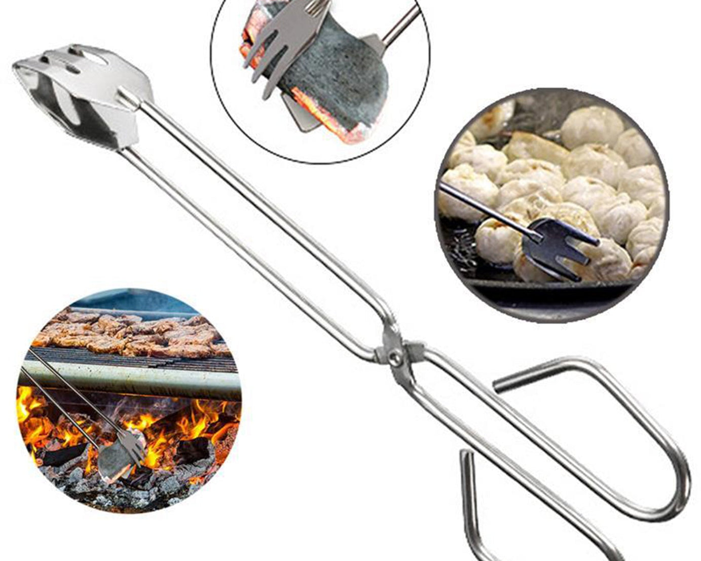 31cm BBQ tongs clamp