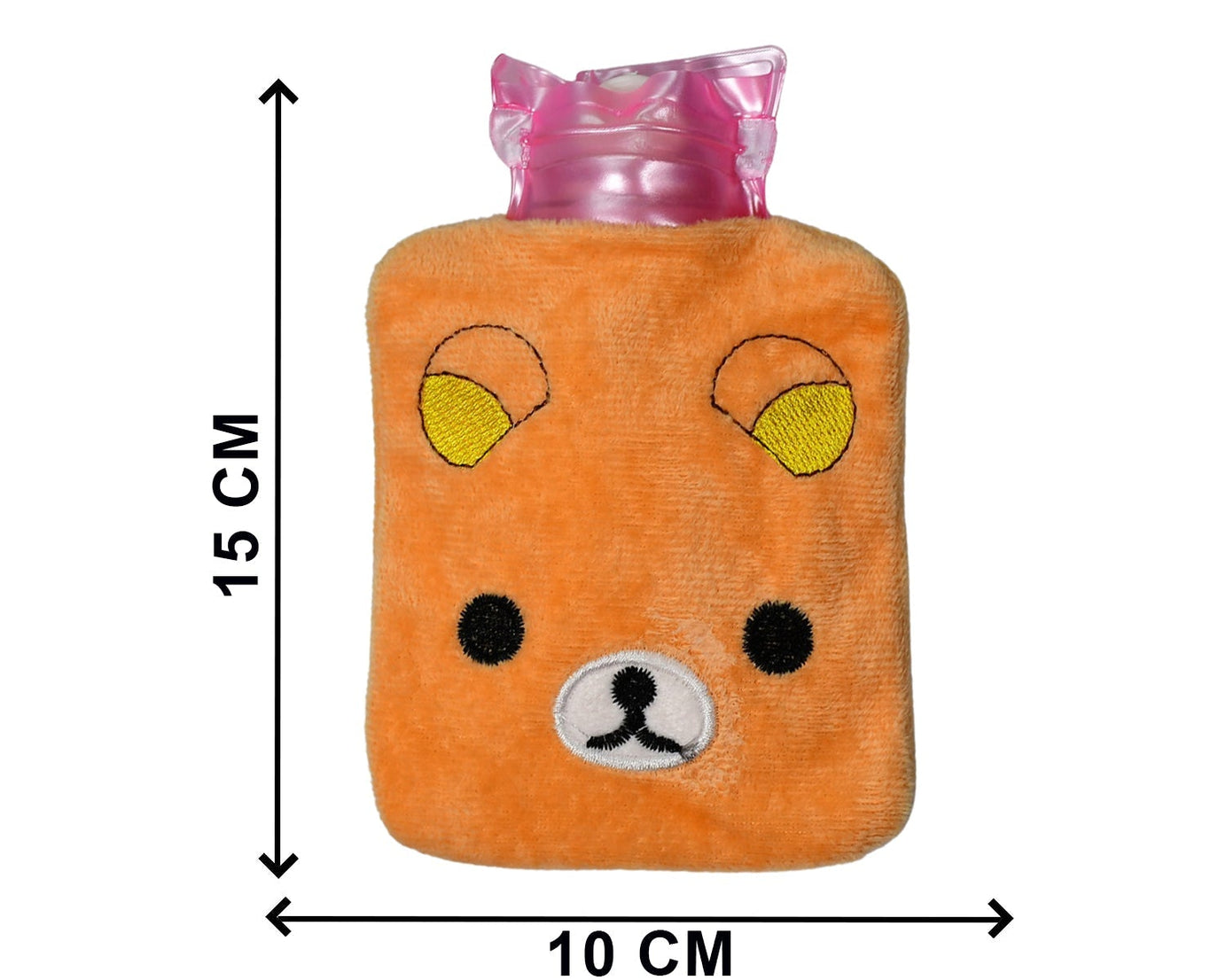 6503 Orange Panda small Hot Water Bag with Cover for Pain Relief, Neck, Shoulder Pain and Hand, Feet Warmer, Menstrual Cramps.