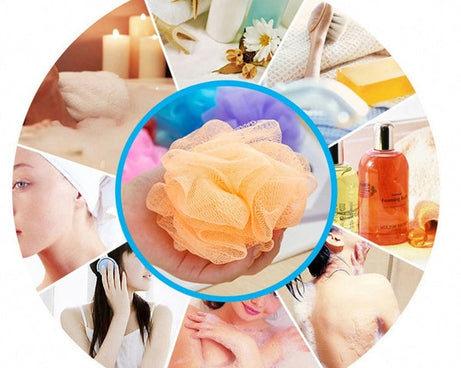 Bath sponge for men and women with back scrubber