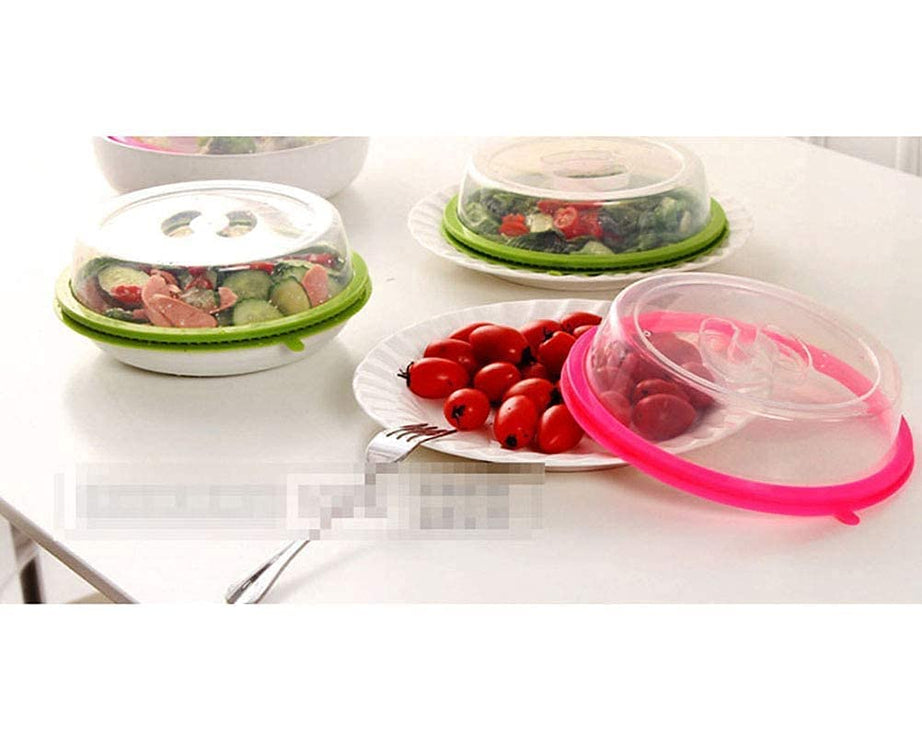 Air-Tight Microwave Oven Dish Cover Microwave Splatter Cover Food Cover Microwave Food Plate Kitchen Plate Dish Lid Dishwasher Safe