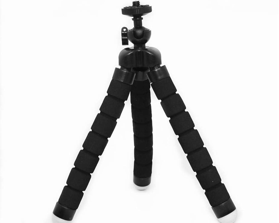 Portable Mini Octopus Tripod Stand with Phone Holder for Live Selfie, Mobile Phone Portable and Adjustable Stent
