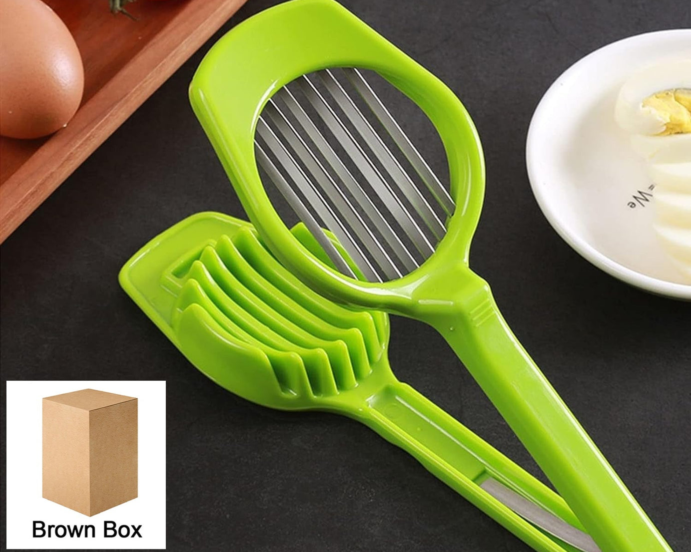 Multipurpose Slicer with Seven Blades, Egg Slicers Stainless Slicer, Strawberry, Tomato, Kiwi, Fruit Cutter, Divider Separator