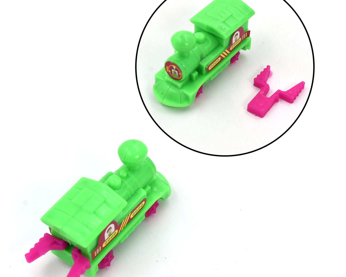 Push and go train toy for crawling babies