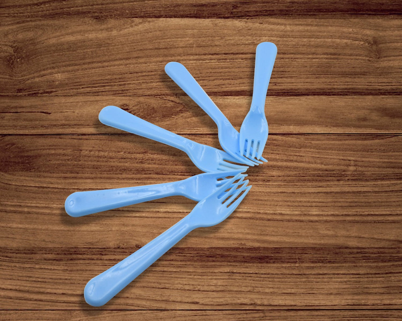 Reusable Premium Heavy Weight Plastic Forks, Party Supplies, One Size, plastic 5pc Serving Fork Set for kitchen, Travel, Home (5pc)