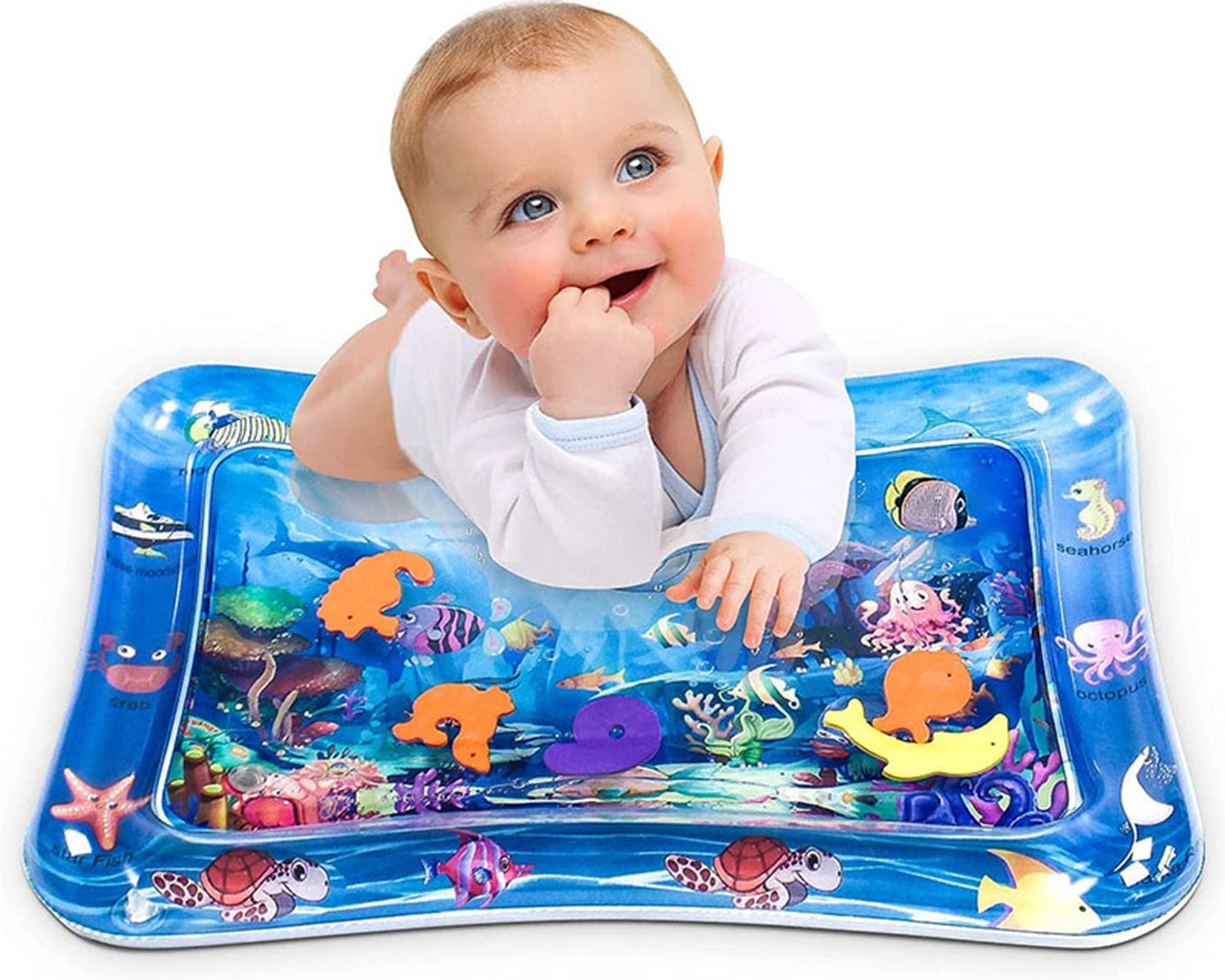Inflatable water play mat for infants