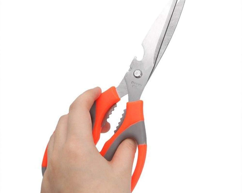 SpaceMulti-Function Kitchen Scissors for Veggies, Meat & Seafood with Bottle Opener