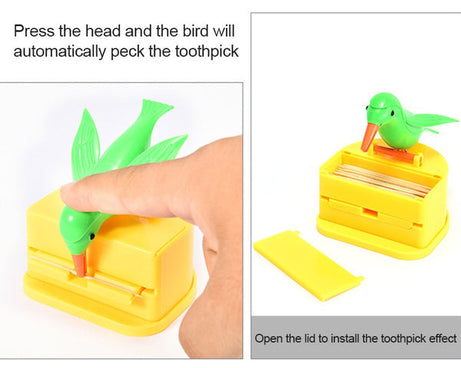 Automatic toothpick holder for easy access
