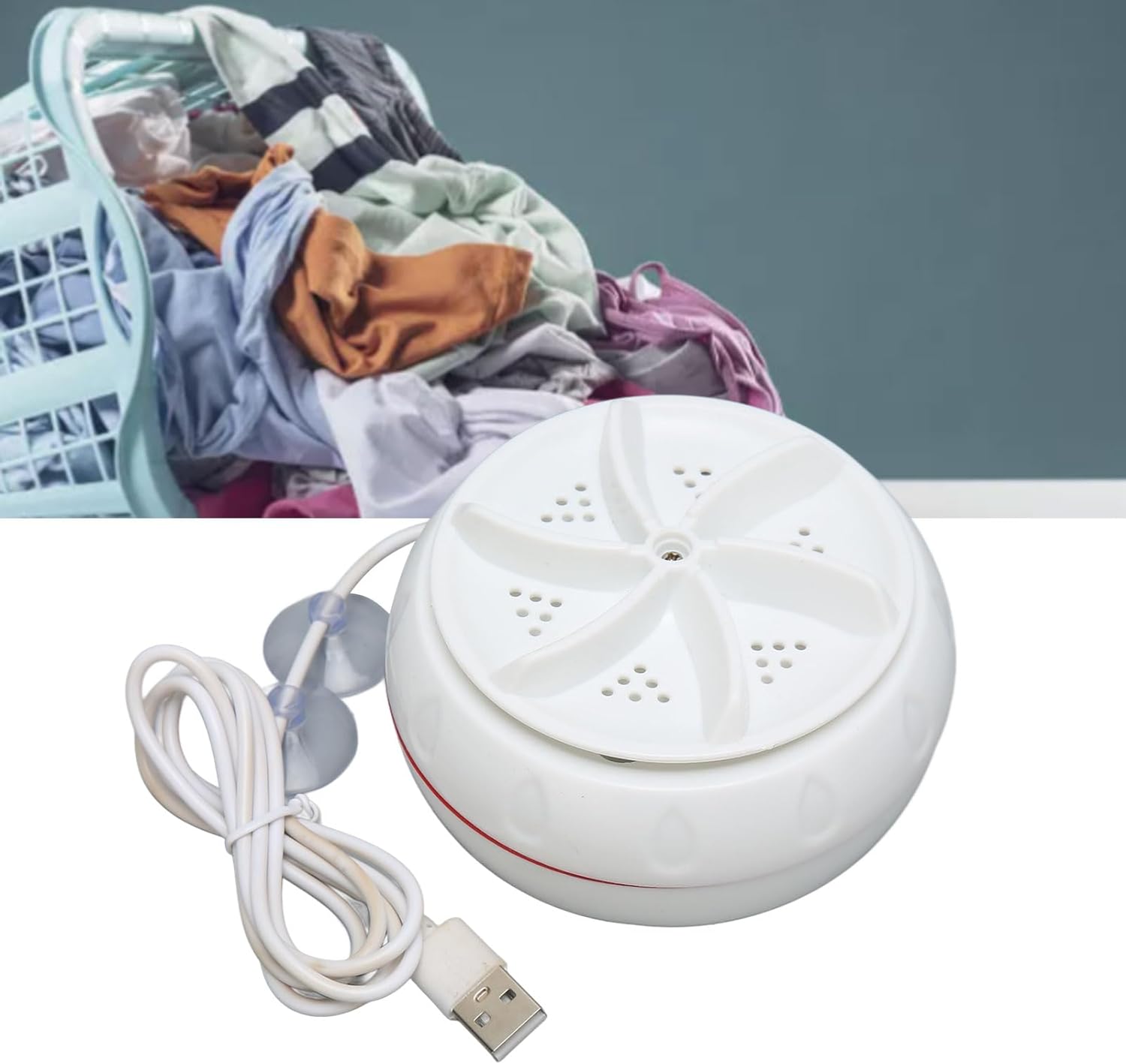 Mini Washing Machine Turbine Washing Machine Door Hinge Lightweight Turbo Washer with USB Cable For Home, Camping ,College ,Rooms Use