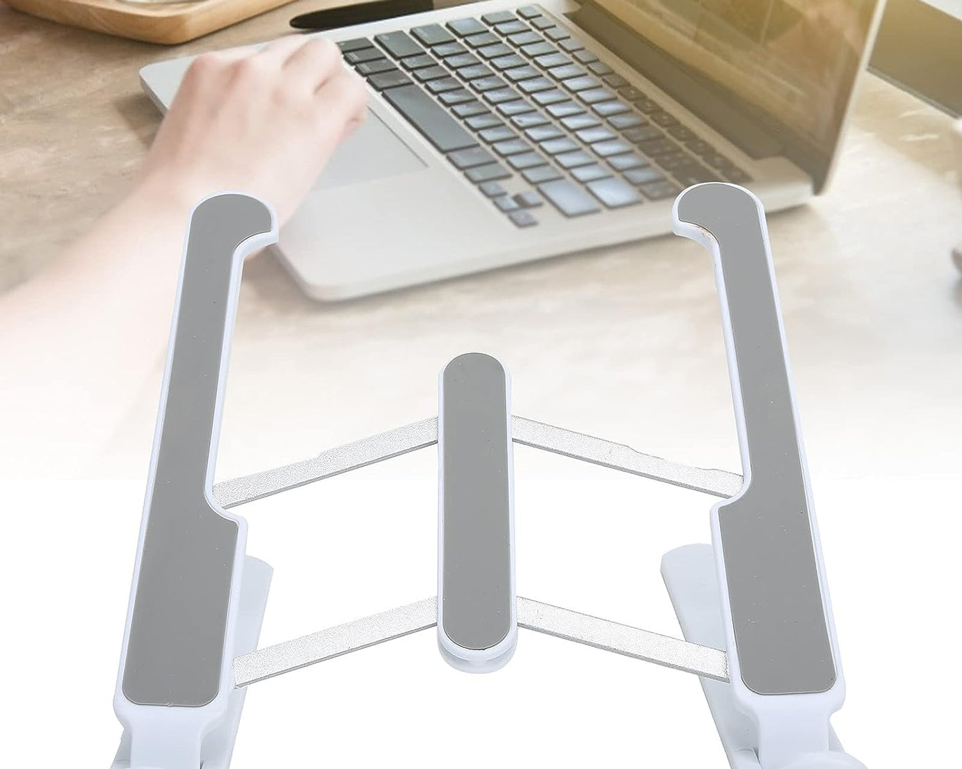 ADJUSTABLE TABLET STAND HOLDER WITH BUILT-IN FOLDABLE LEGS AND HIGH QUALITY FIBRE