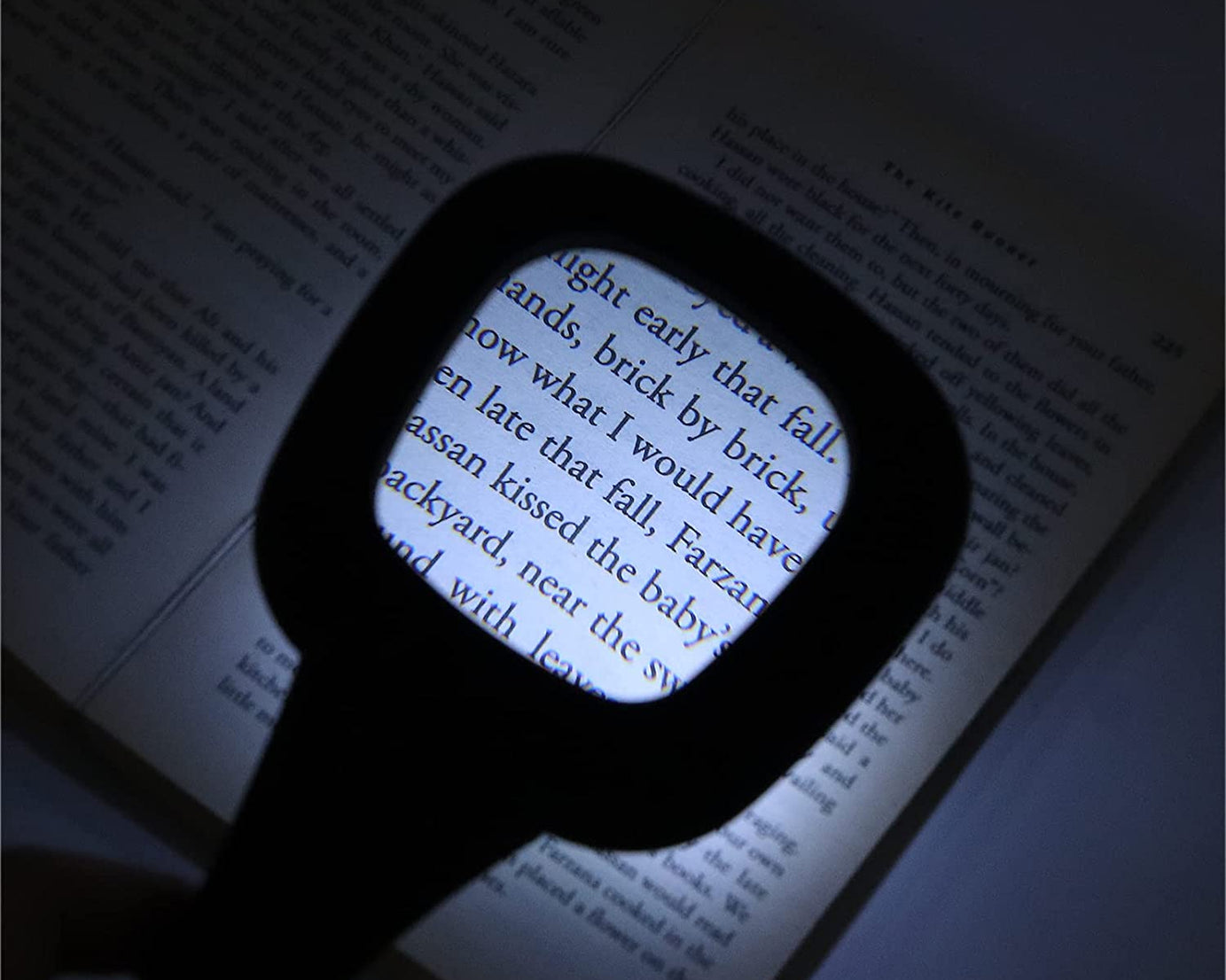 Magnifying glass with 6 LED lights