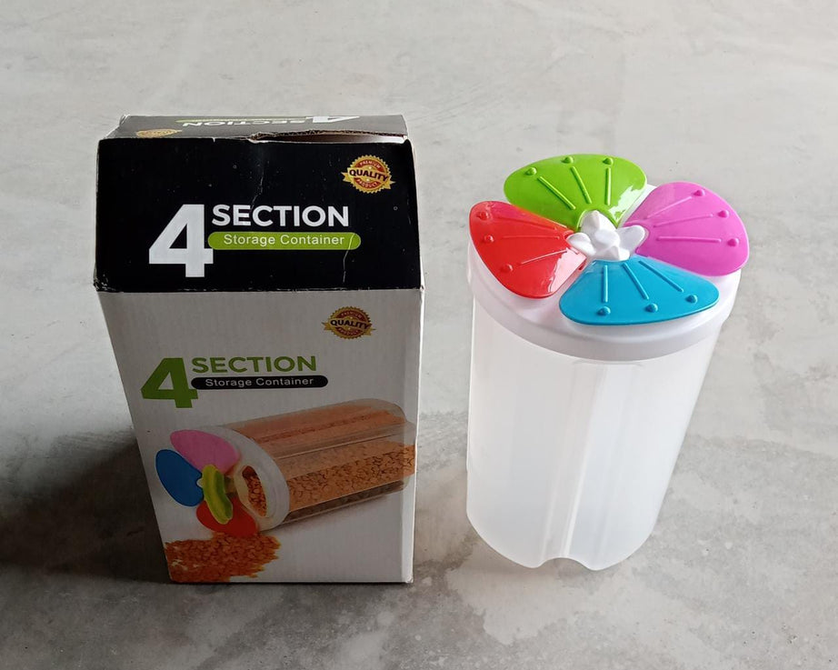 4 Section storage container