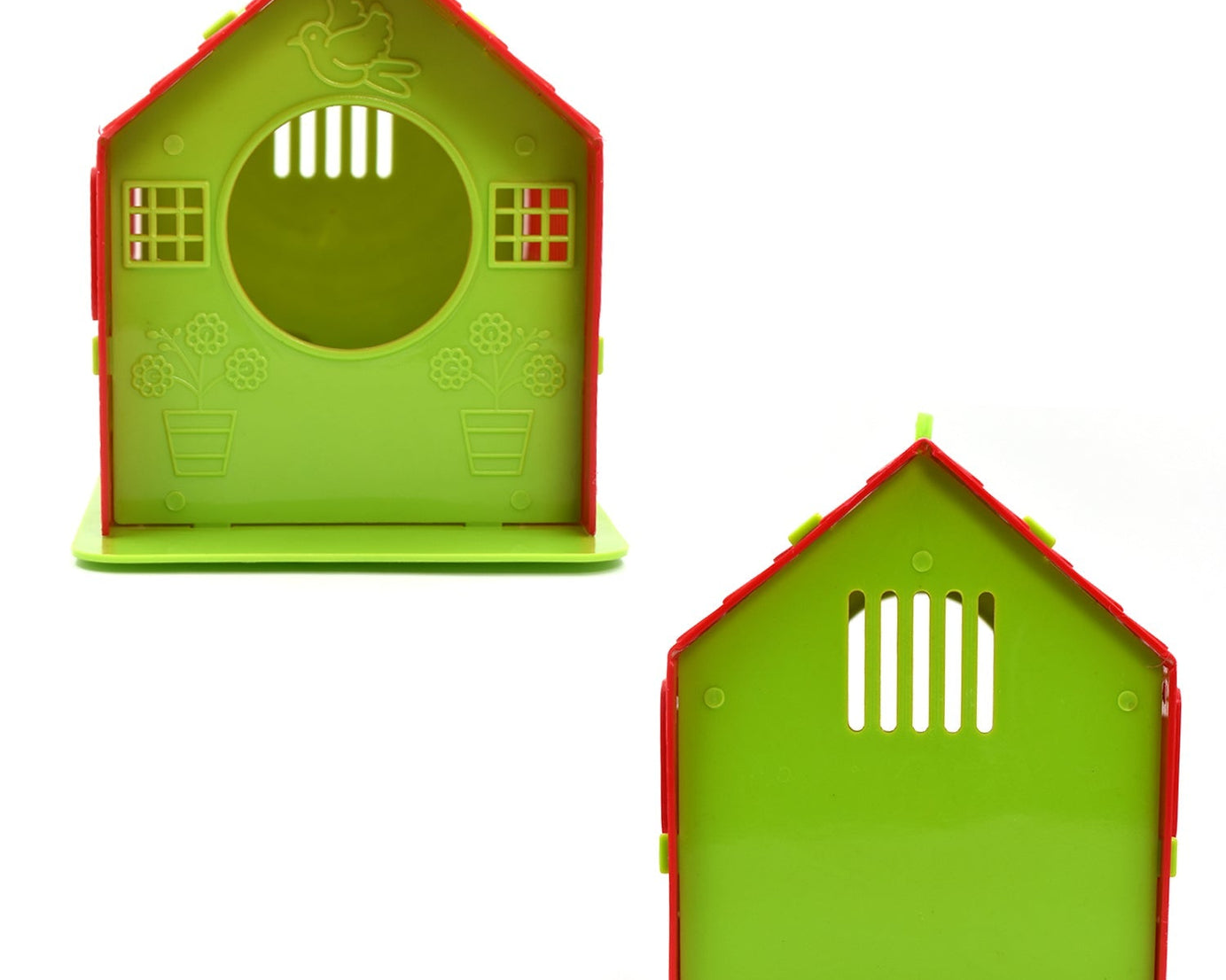 Decorative small birdhouse with entrance