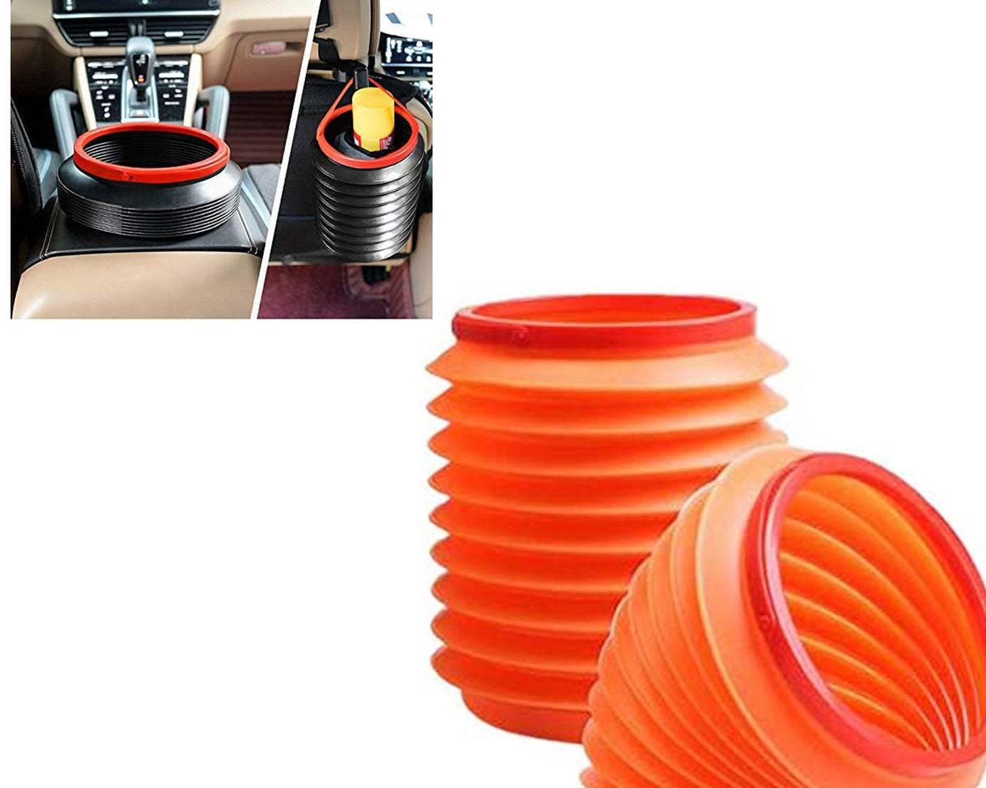 Foldable Storage Bucket , Water Container & Dustbin Multiuse Bucket For Home , Car & Kitchen Use Bucket