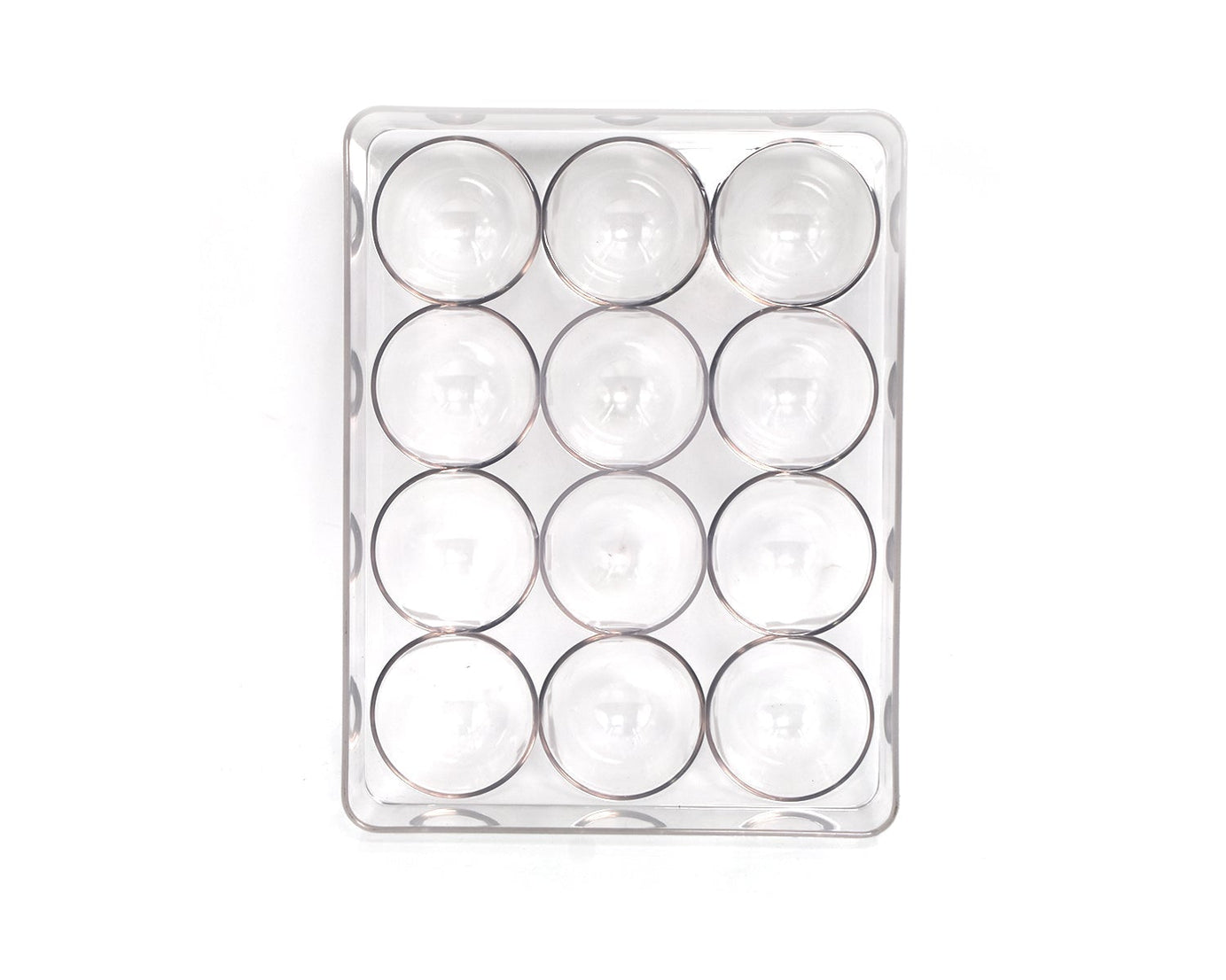 Egg storage box with 12 cavities