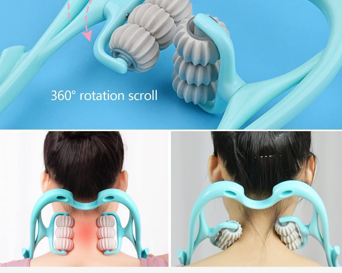 Neck & Shoulder Massager: Portable Relief for Back, Waist & More (1 Pc)