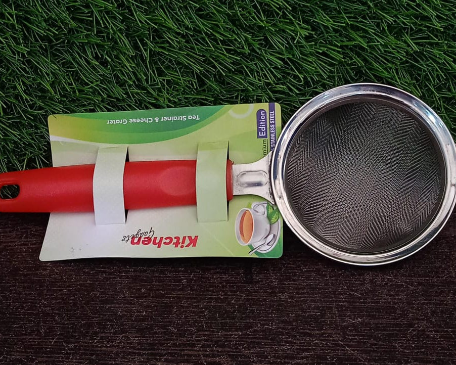 Stainless steel strainer for tea and coffee