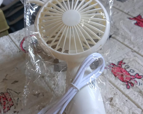 Mini USB Handheld Fan, Portable Rechargeable Mini Fan for Home, Office, Travel and Outdoor Use (1 Pc)