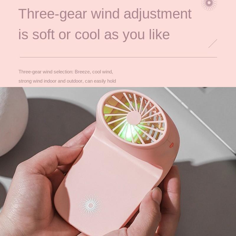 Portable Mobile Phone Holder Fan Personal Fan Multi- Function Fan Handheld Charging Fan (Battery Not Include)