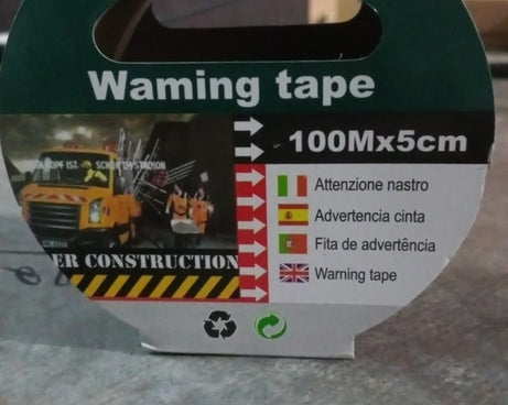 Safety Warning Tape, Construction Barrier Tape Non-Adhesive (100Mx5CM)