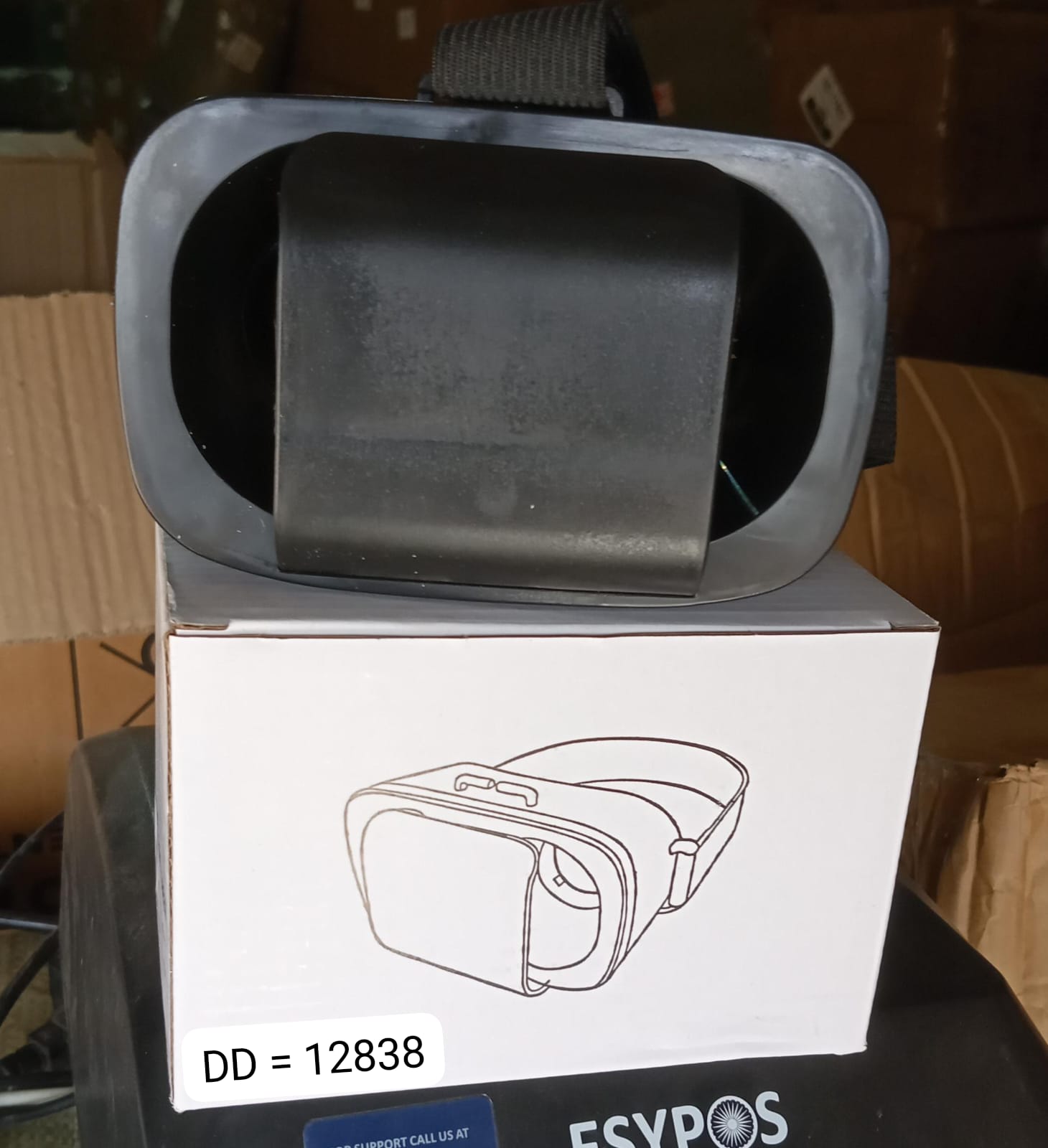 3D VR Glasses Virtual Reality Goggles Headset for All Smartphone VR Goggles-For 3D VR Movies Video Games (1 Pc)