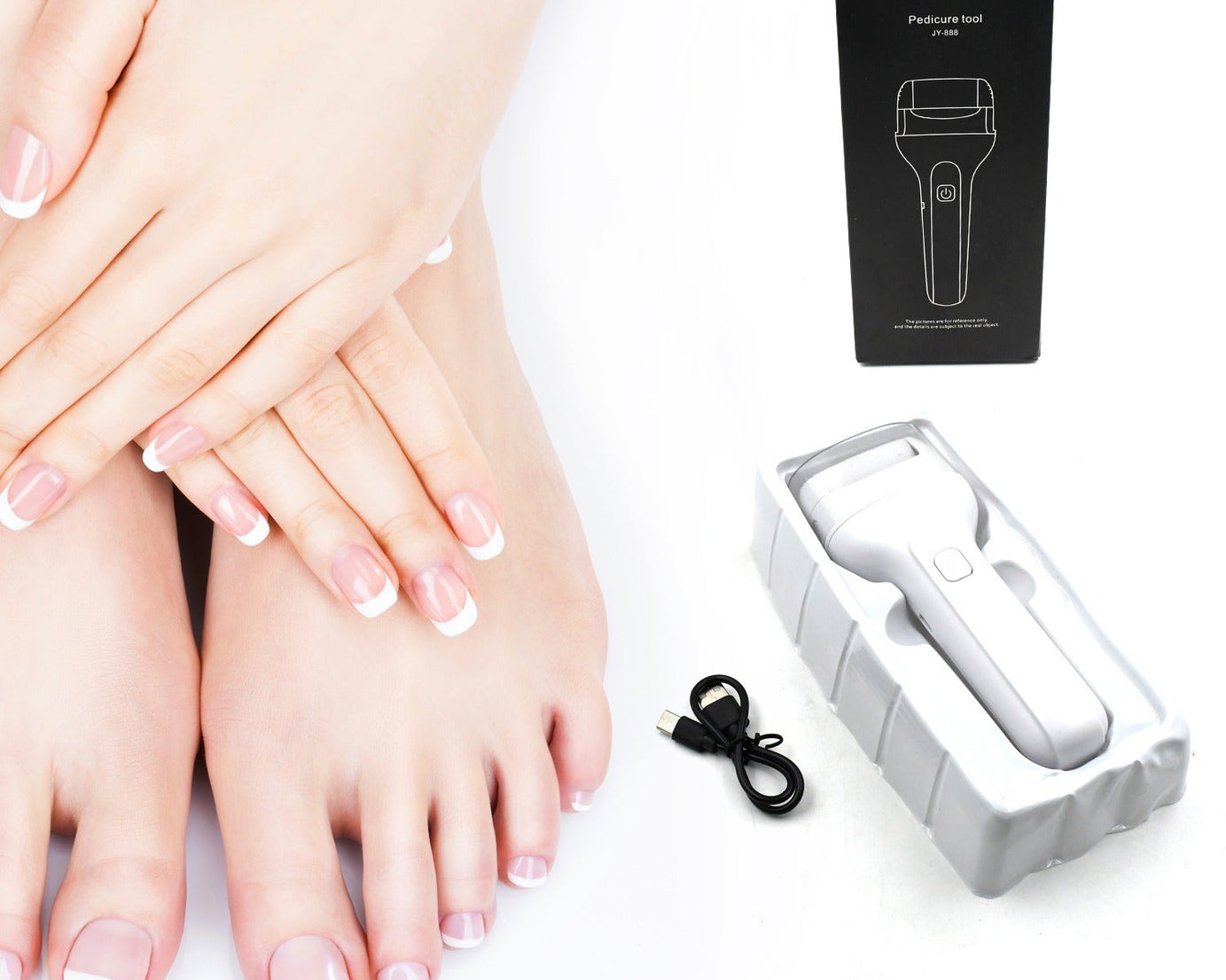 Portable Electric Foot File Heavy Pressure Induction Foot Callus Remover Foot Care Tool Foot Grinder, Rechargeable for Foot Care, Pedicure Device, Callus & Dead Skin Removal