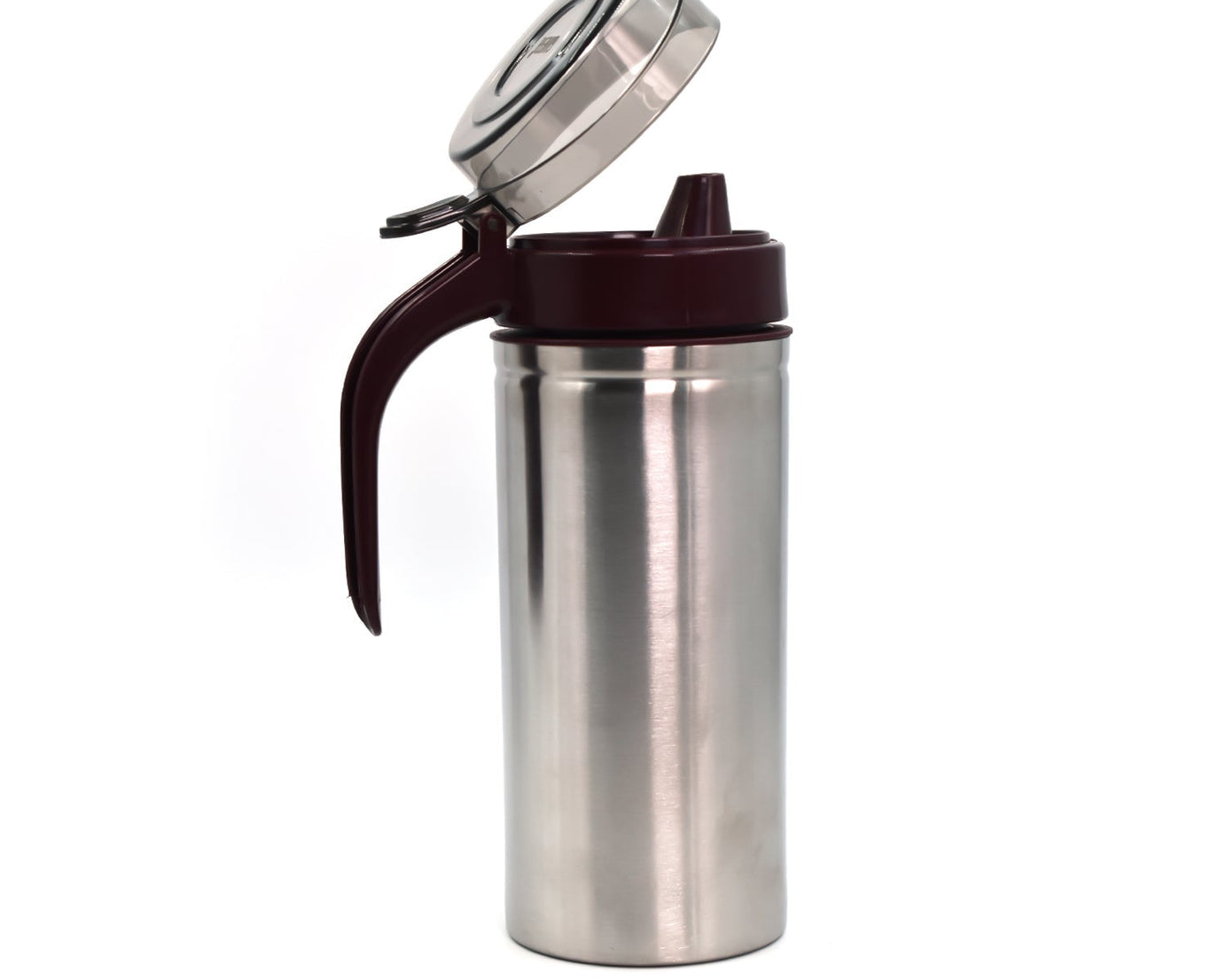 750ml oil dispenser container with stainless steel design