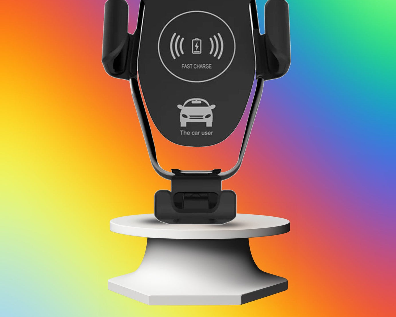 Car Phone Holder Wireless Car Charger 10W Qi Fast Charging Car Charger Gravity Auto Clamping 360° Rotation Air Vent Car Mount Holder