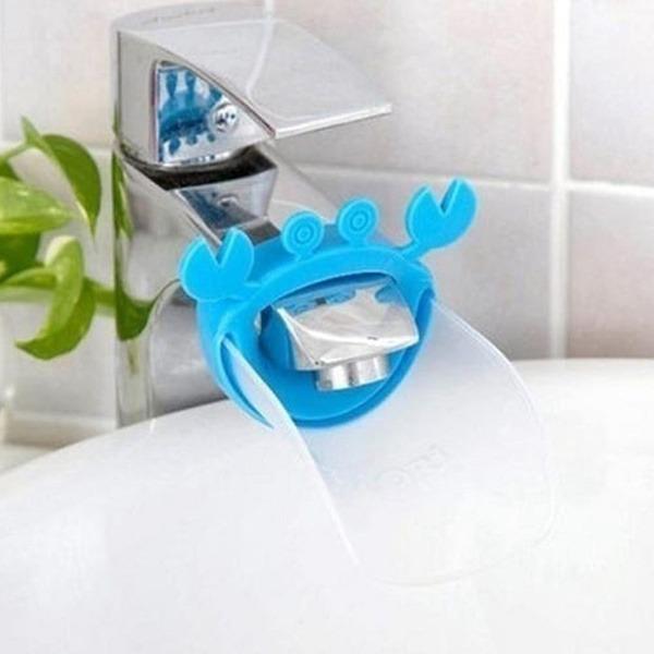 Faucet Extender | Easy Use for Hand Washing for Kids, Toddlers, Babies and Children | Silicone Sink Handle Extender | Fun Hand-Washing Solution | Cute Duck Mouth Design Wash Helper Bathroom Sink for Babies and Children (1 Pc)