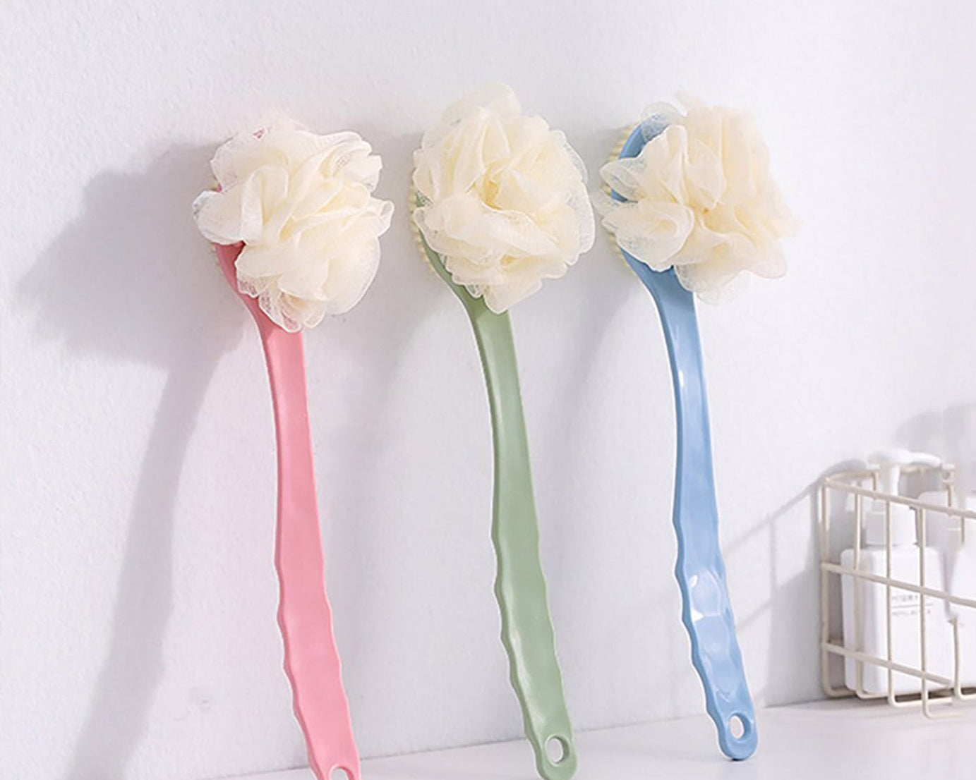 2in1 Bath Brush With Long Handle