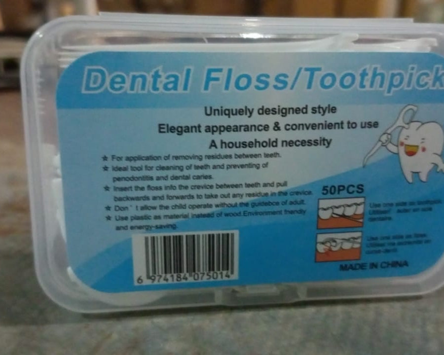 2 In 1 Tooth Picks Flosses / Sticks, Portable Toothpicks (50 Pc Set)