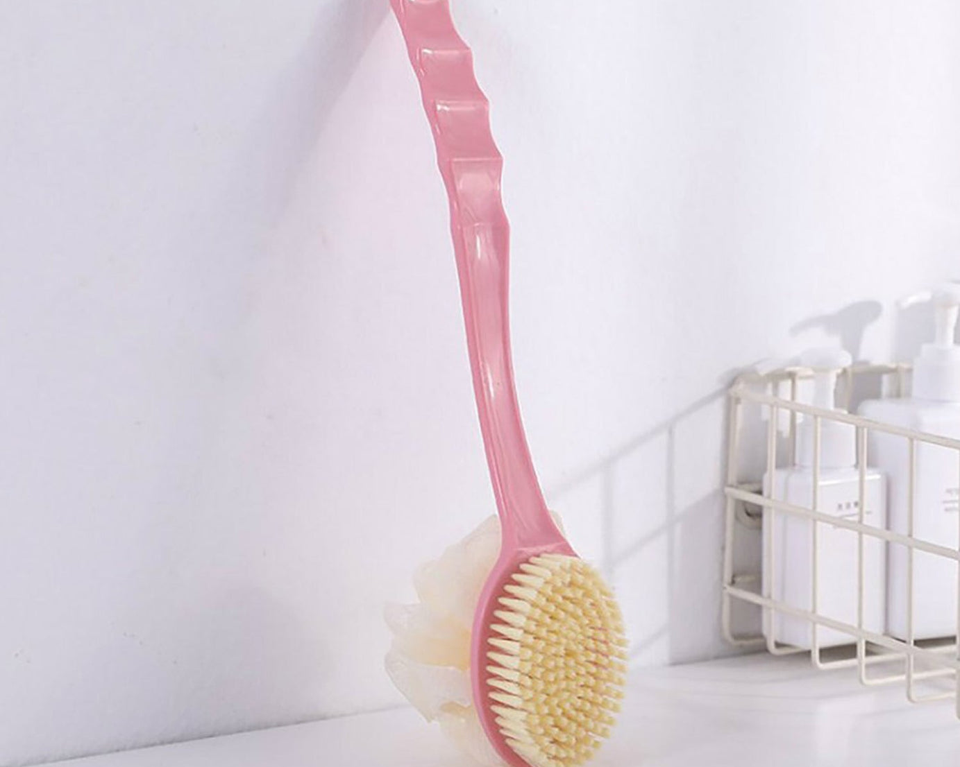 2in1 Bath Brush With Long Handle
