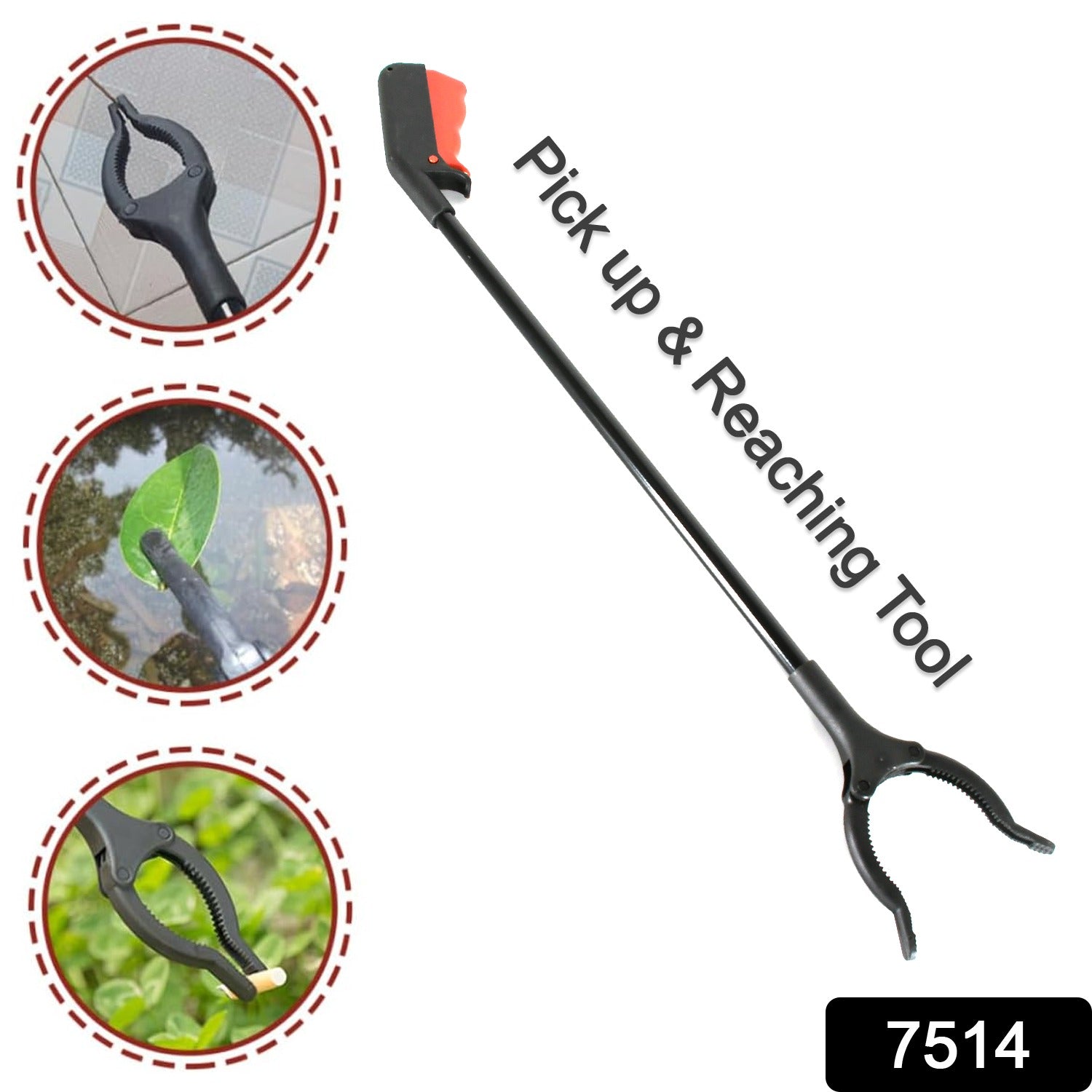 Extra Long Pickup Aid Trash Picker Upper, Rotating Hand, Heavy Duty Grip Arm - Reaching Assist for Litter, Elderly, Garden Disabled, Handicap Arm