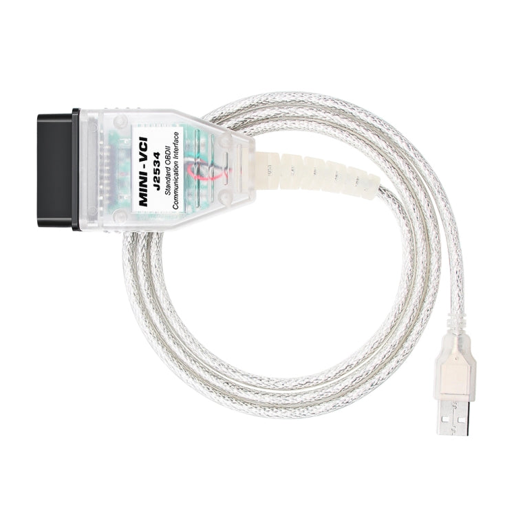 USB to OBD2 16 Pin MINI VCI FT232RL Single Diagnostic Cable for Toyota TIS Techstream