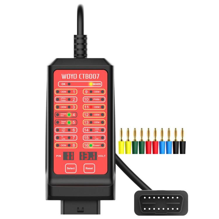 WOYO CTB007 CAN Tester Box 12V 24V OBD2 Breakout Box with 70cm /27 in Cable Cable for All Car Automotive Diagnostic Tool, CTB007 with 70cm /27 in Cable