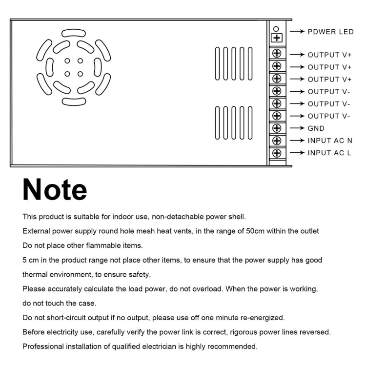 S-24W-12 24W AC 220V to DC 12V 2A Car Regulated Switching Power Supply, S-24W-12