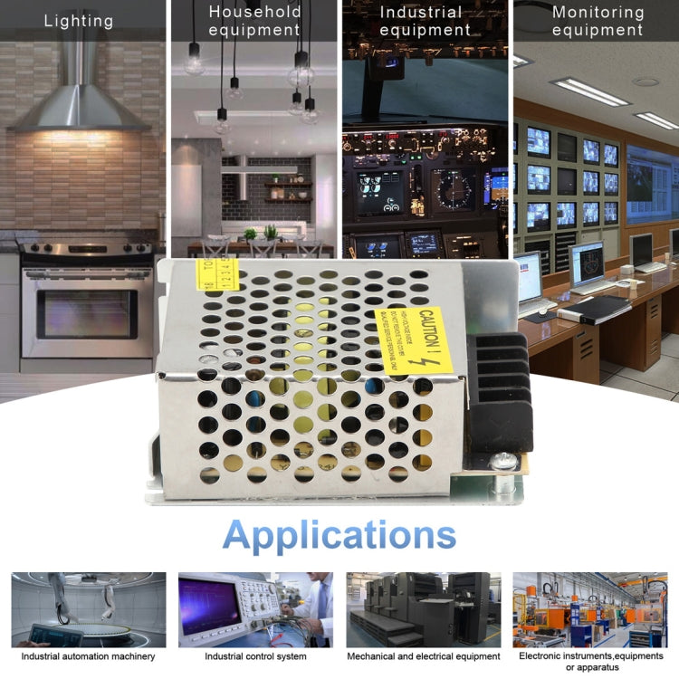 S-24W-12 24W AC 220V to DC 12V 2A Car Regulated Switching Power Supply, S-24W-12